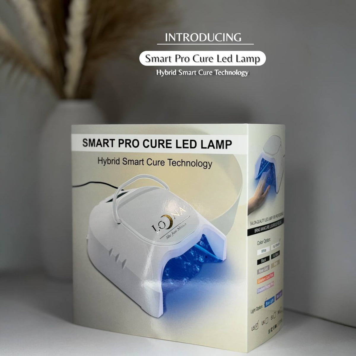 Loona Smart Pro Cure LED Lamp and its original packaging
